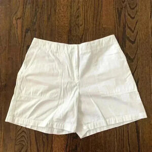 Jones New York Signature Women’s 12 White 100% Cotton Deep Pocket Shorts